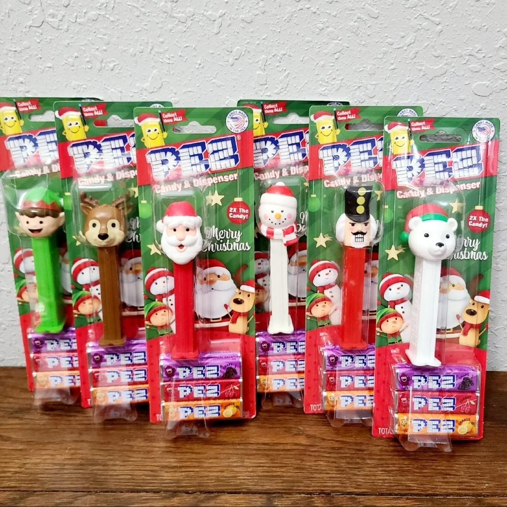 🔥XMAS PEZ HOLDER & 3 PACKS CANDY/NEW/(YOU CHOOSE 1) #1-#6